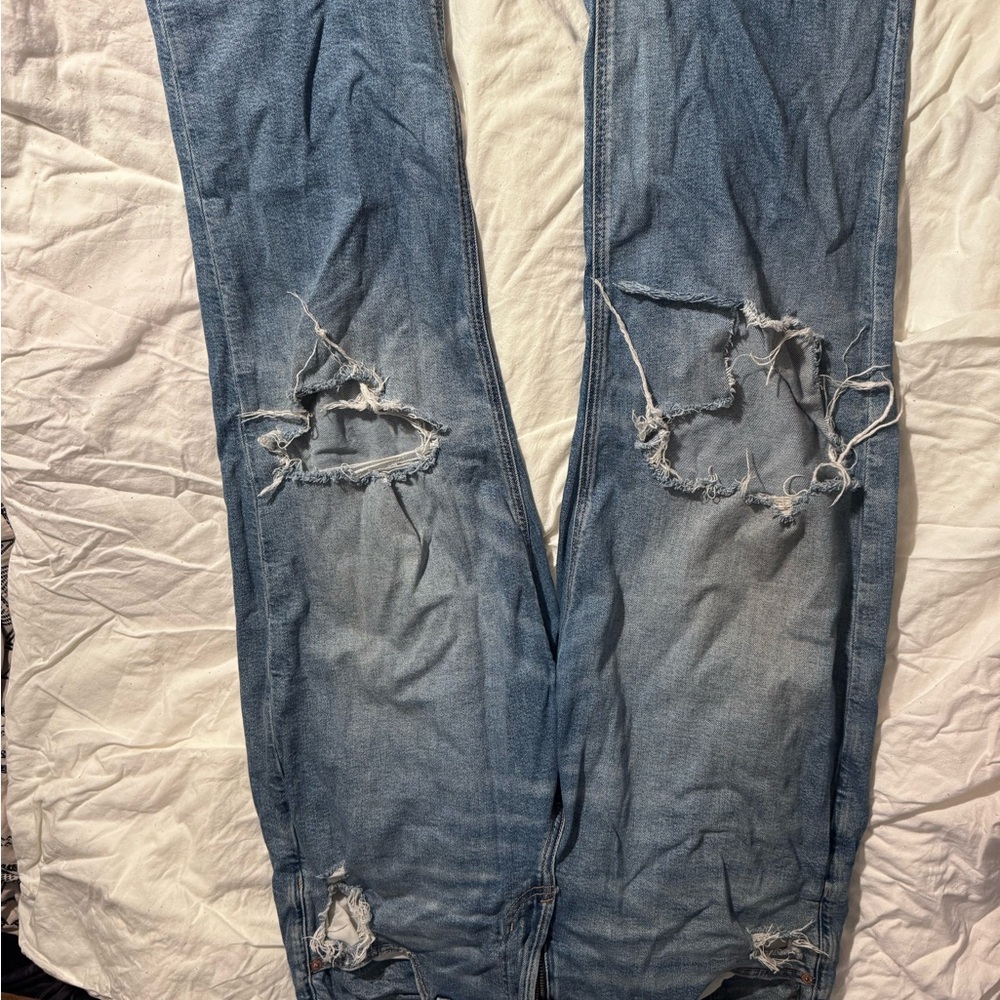 American Eagle Outfitters Light Blue Stretch Jeans